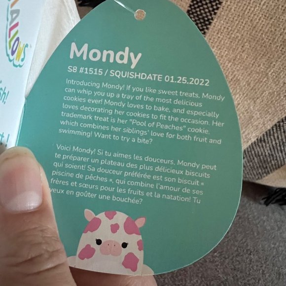NWT Mondy the Sea Cow Squishmallow 8” - Picture 6 of 8